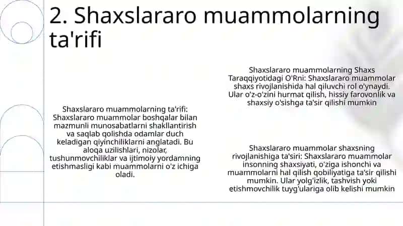 Shaxslararo Muammolarning Shaxs Taraqqiyotidagi O'Rni 3
