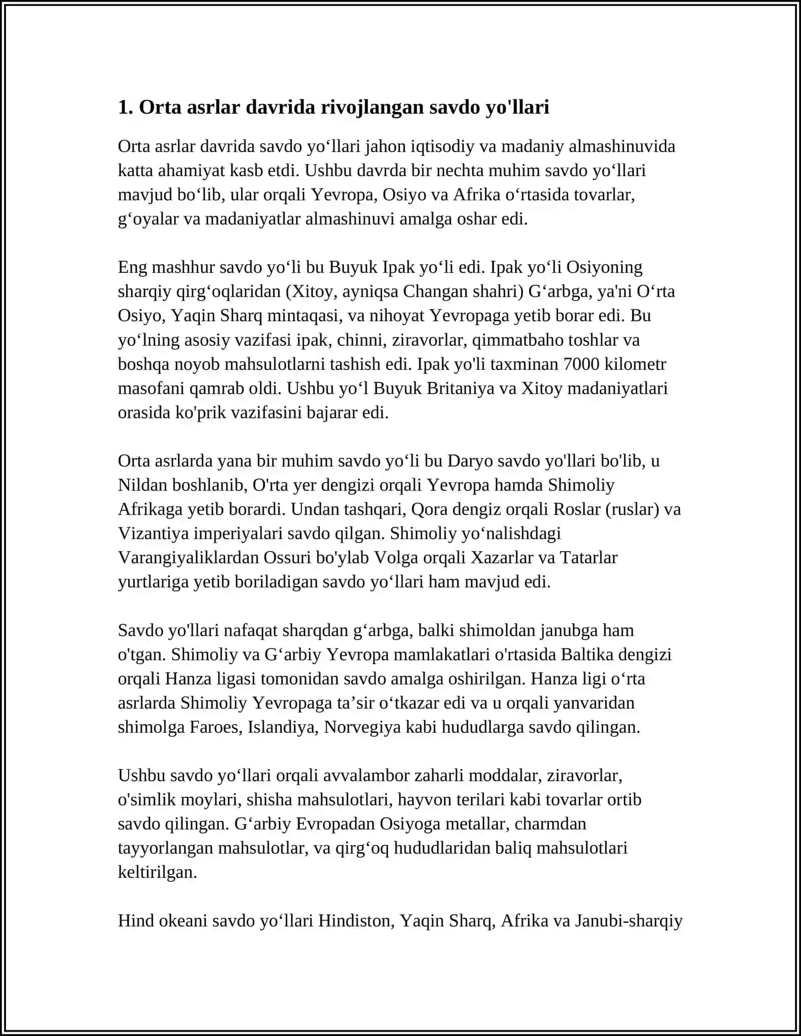 RIVOJLANGAN ORTA ASIRLARDA XITOY VA XINDISTON 3