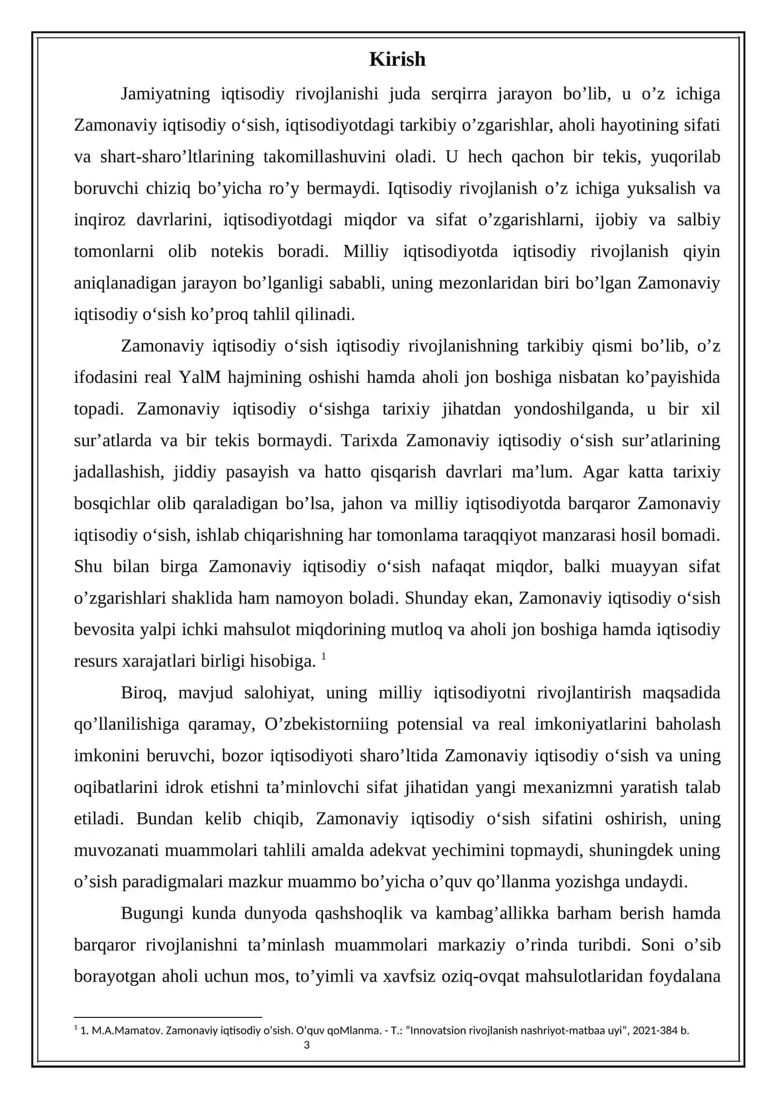 Zamonaviy iqtisodiy o‘sish modellari 3