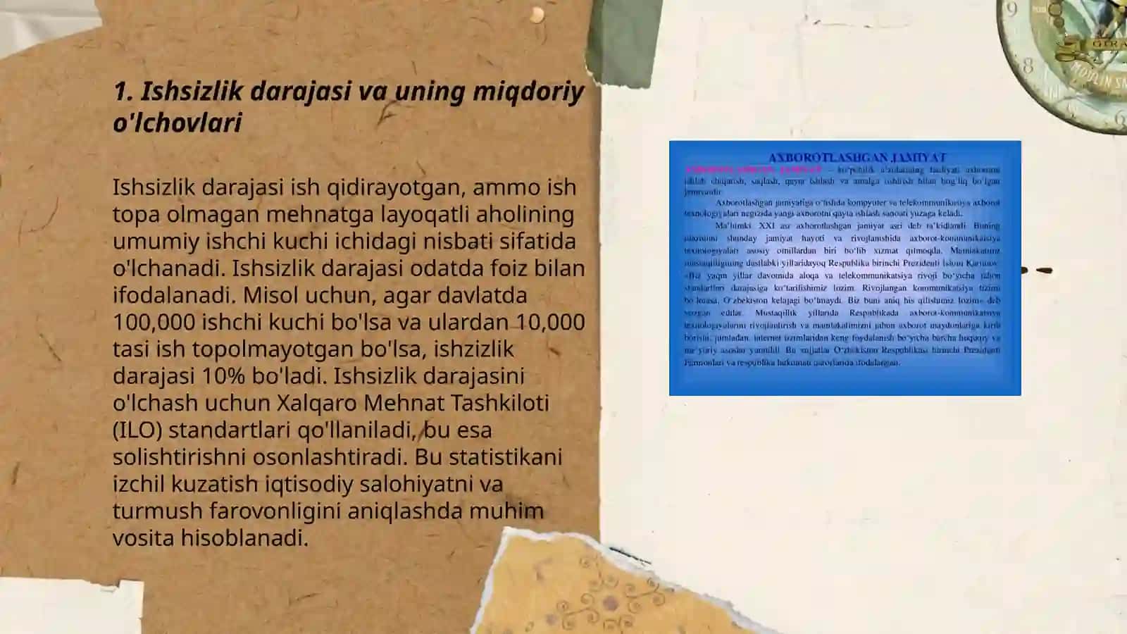 Ishsizlik darajasini baxolash va uni iqtisodiy ko'rsatkichlarga ta'siri 3