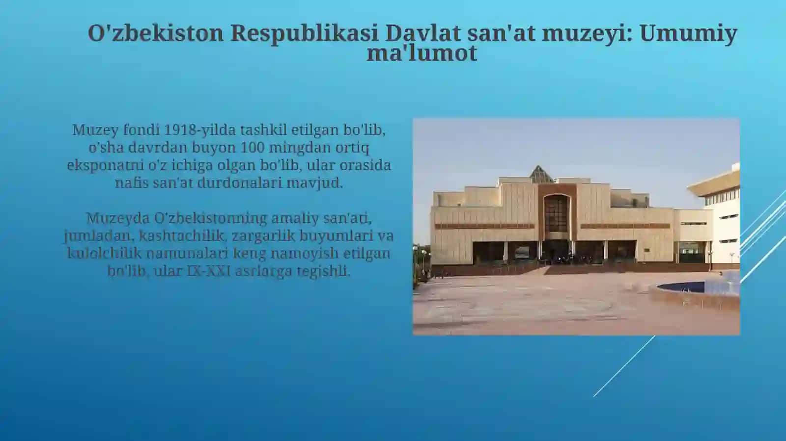 Oʻzbekiston davlat sanʼat muzeyi 3