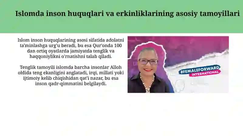 Islomda inson huquq va erkinliklarini ta'minlashning o‘ziga xos jihatlari 3