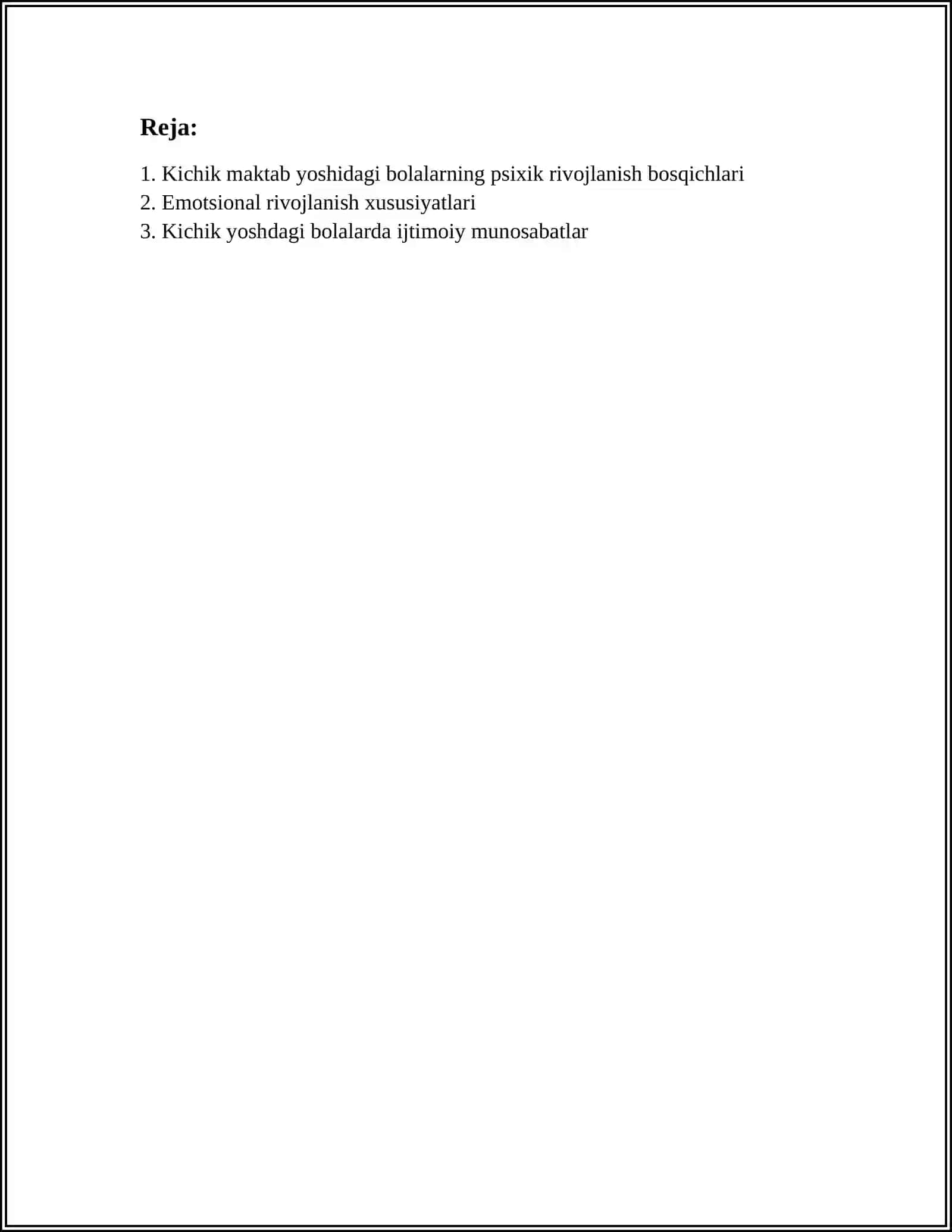 KICHIK MAKTAB YOSHIDAGI OʻQUVCHILARNING PSIXOLOGIK XUSUSIYATLARI 3