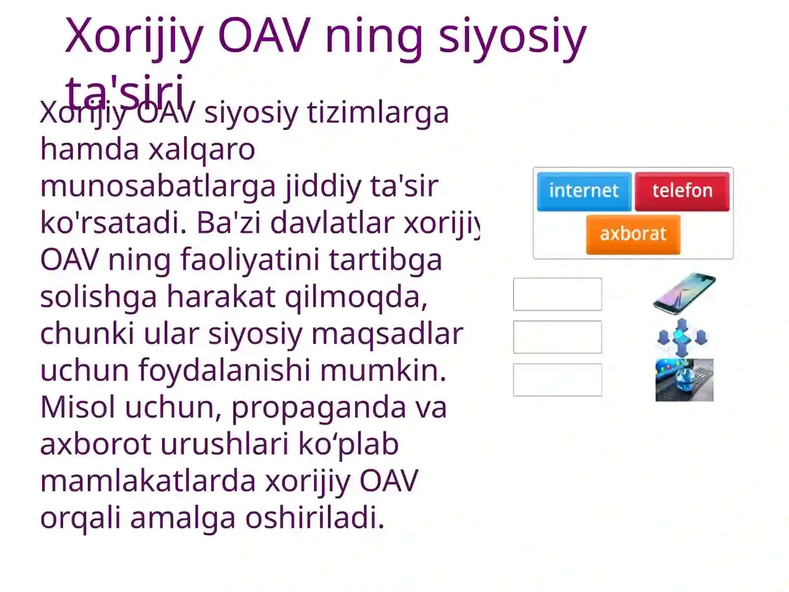 Xorijiy OAVning media makondagi o‘rni 3
