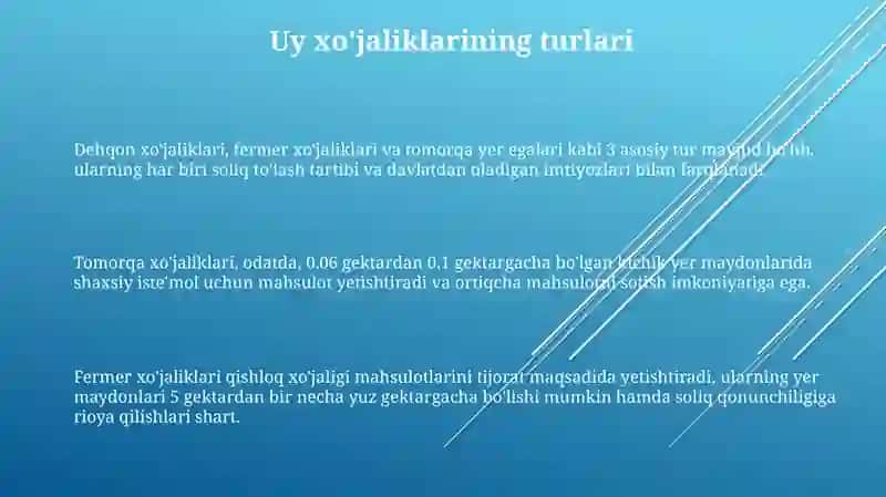 Uy xo'jaliklarida o'lchovlar 3