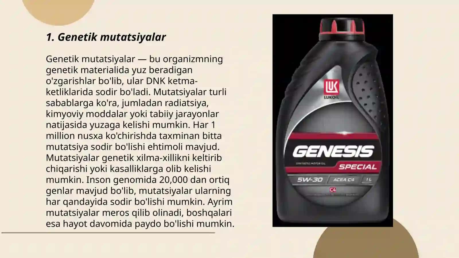 Genetik mutatsiyalar 3