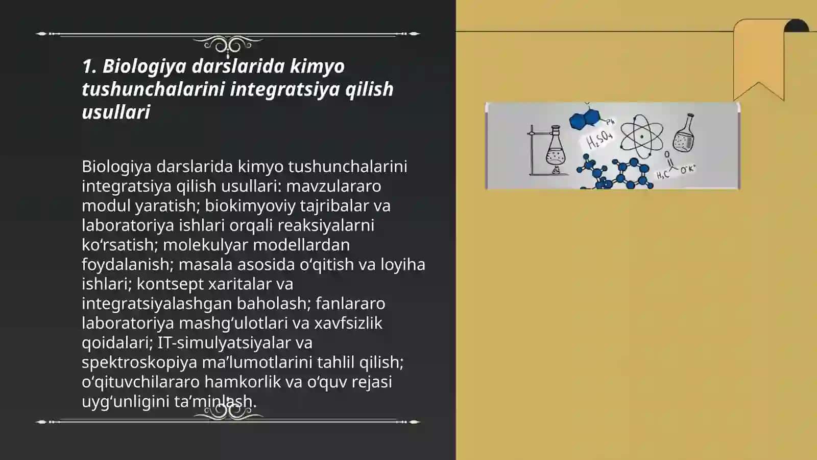 Biologiyani oʻqitishda kimyo fani bilan fanlararo bogʻlanishni amalga oshirish 3