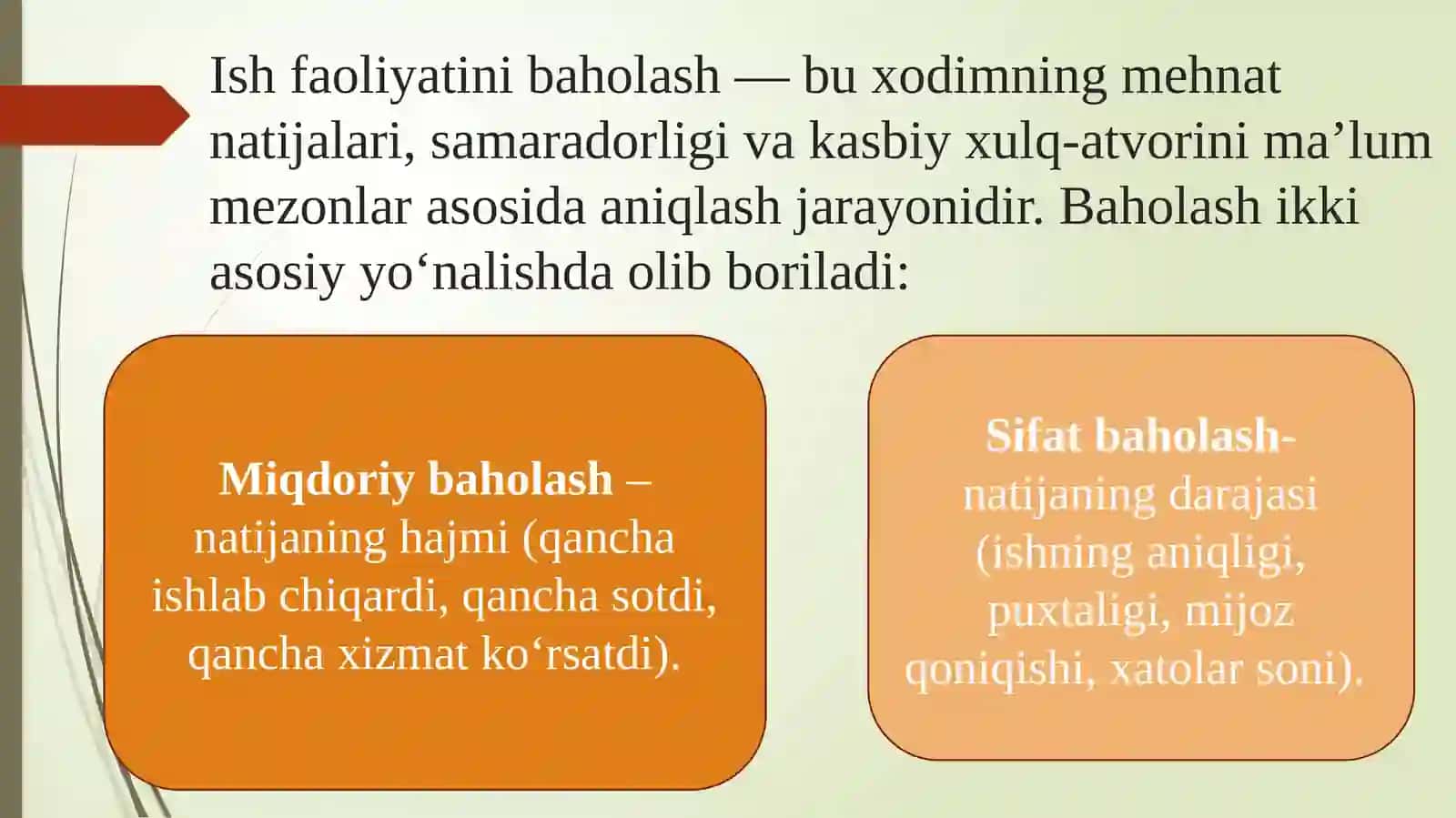 INSON RESURSLARINI BOSHQARISH JARAYONIDA ISH FAOLIYATINING SIFATI VA MIQDORINI BAHOLASH MUAMMOLARI 3