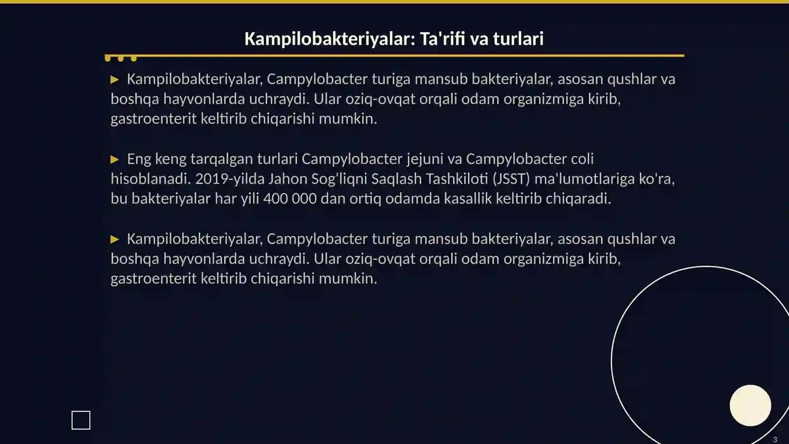 Kampilobakteriyalar: Ta'rifi va turlari 3