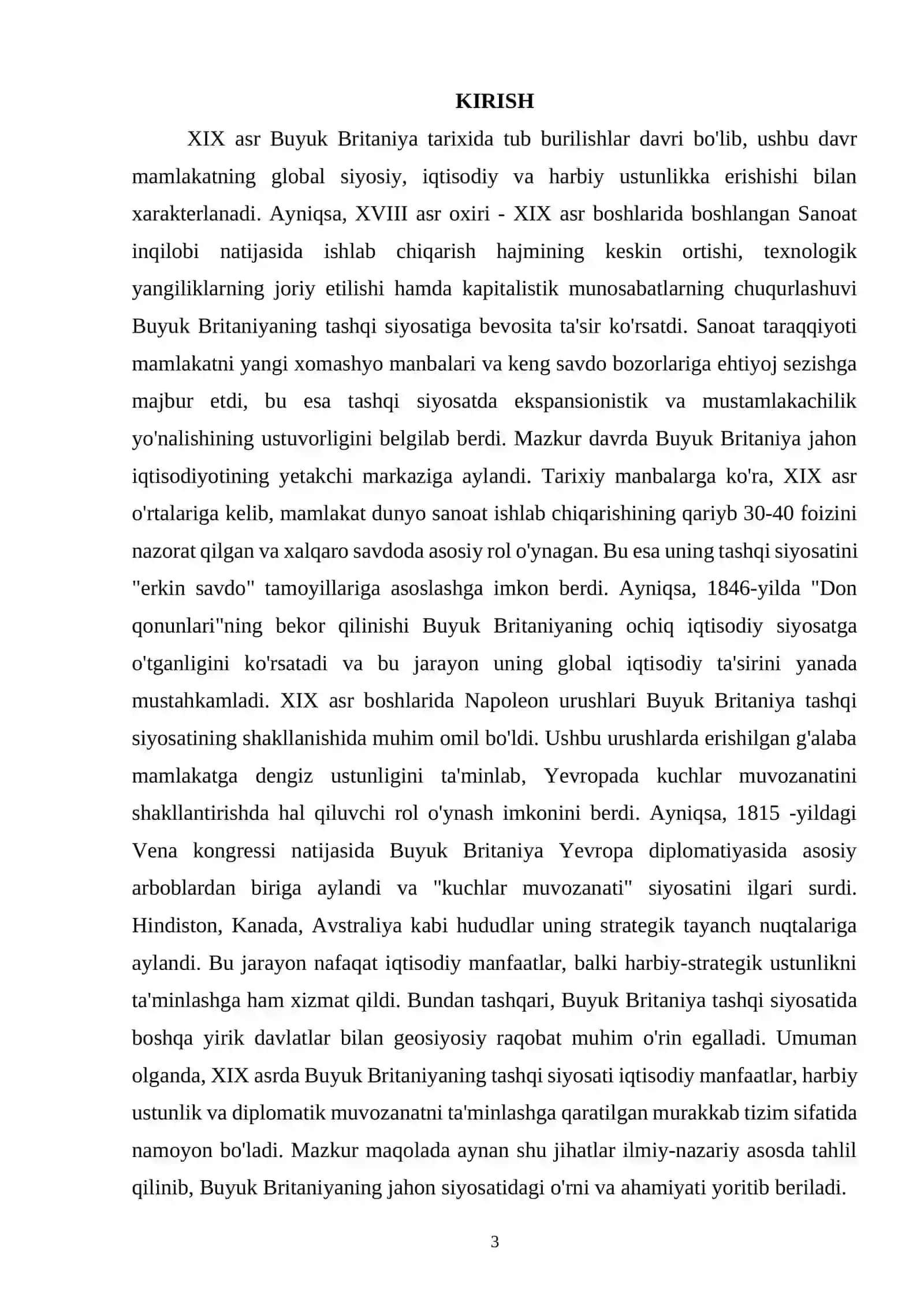 Ost-Indiya kompaniyasining Angliya tashqi siyosatida tutgan o'rni 3