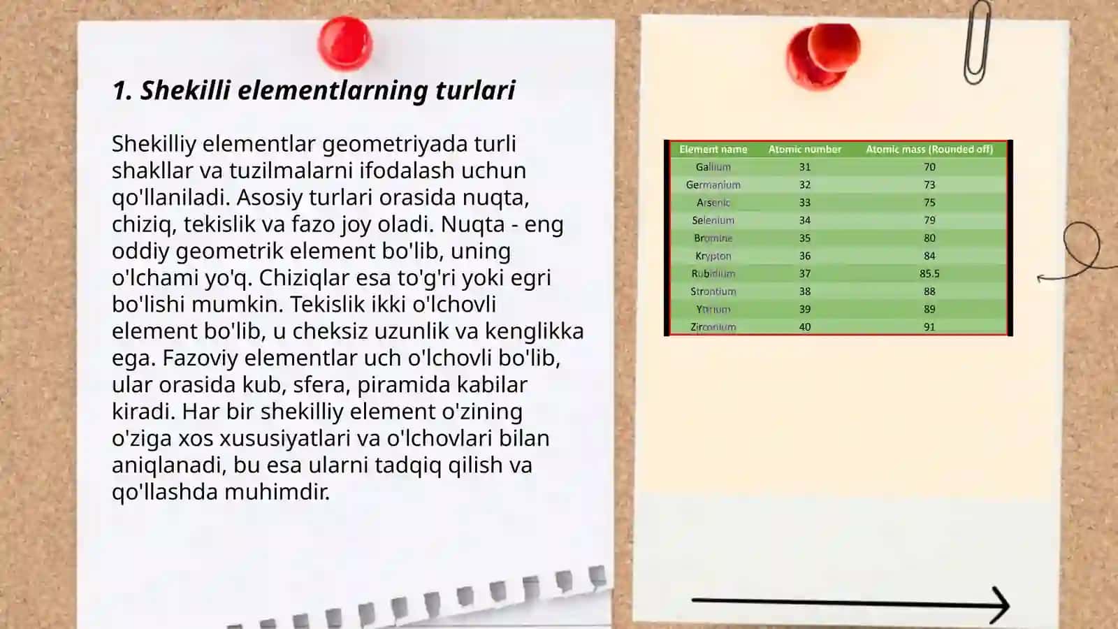 Shekilli elementlar hosil qilish 3