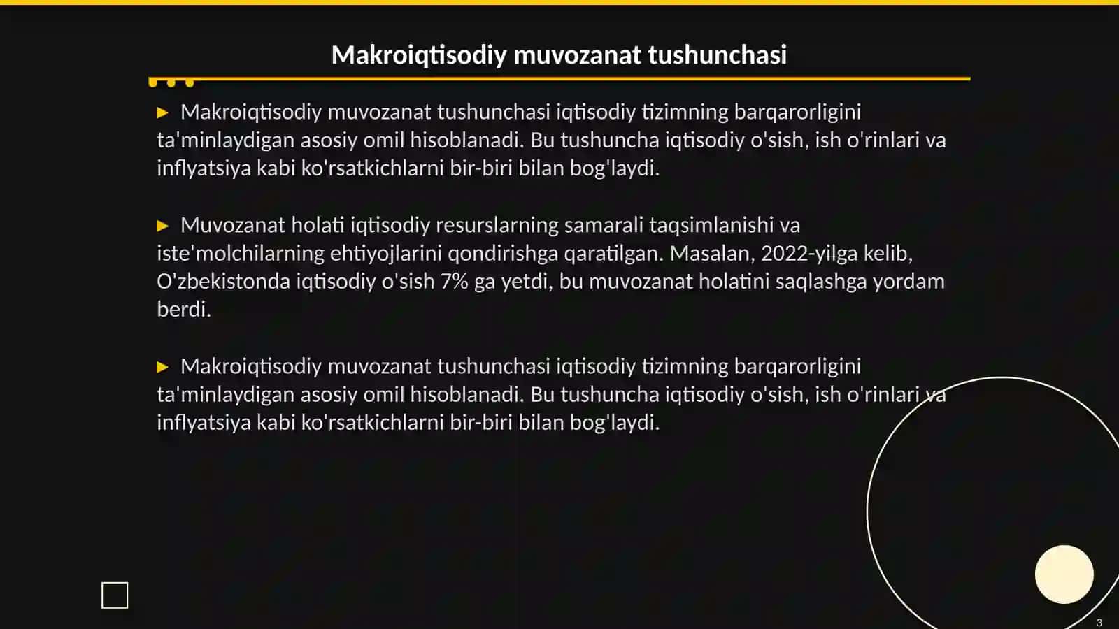 Makroiqtisodiy muvozanat tushunchasi, turlari va unga erishish usullari 3