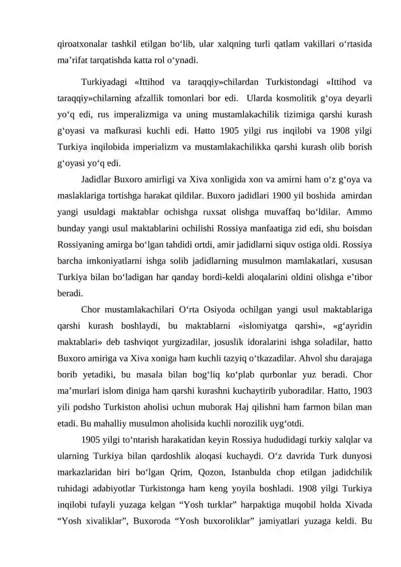 Jadidchilik harakatining yuzaga kelishiga qanday tarixiy sharoitlar ta'sir ko'rsatdi 3