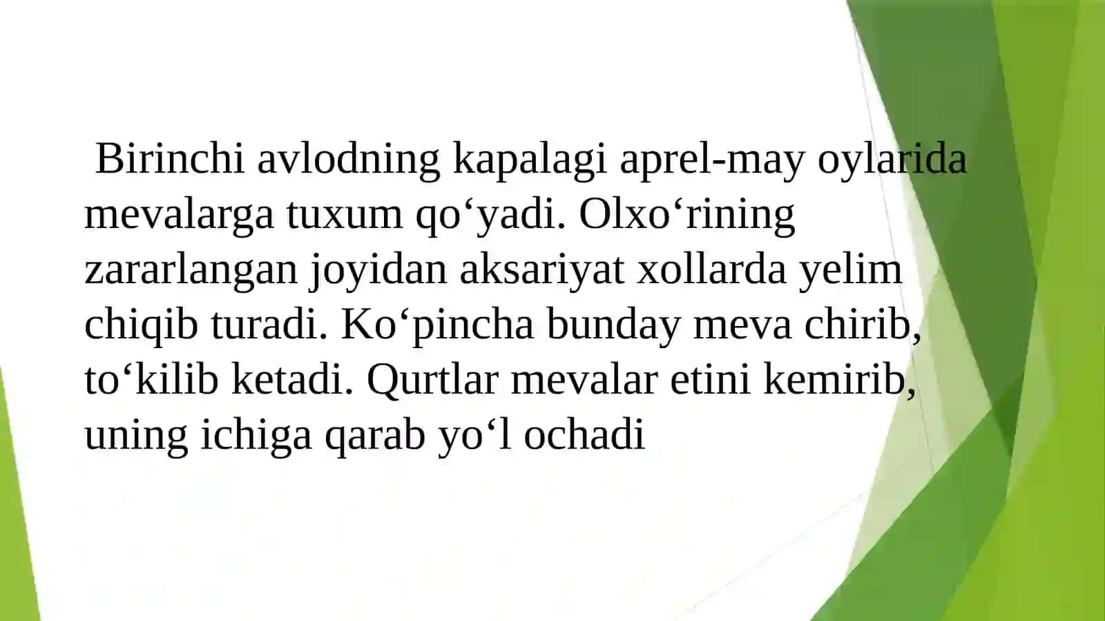 DANAK MEVALI EKINLARNING ASOSIY ZARARKUNANDALARI 3