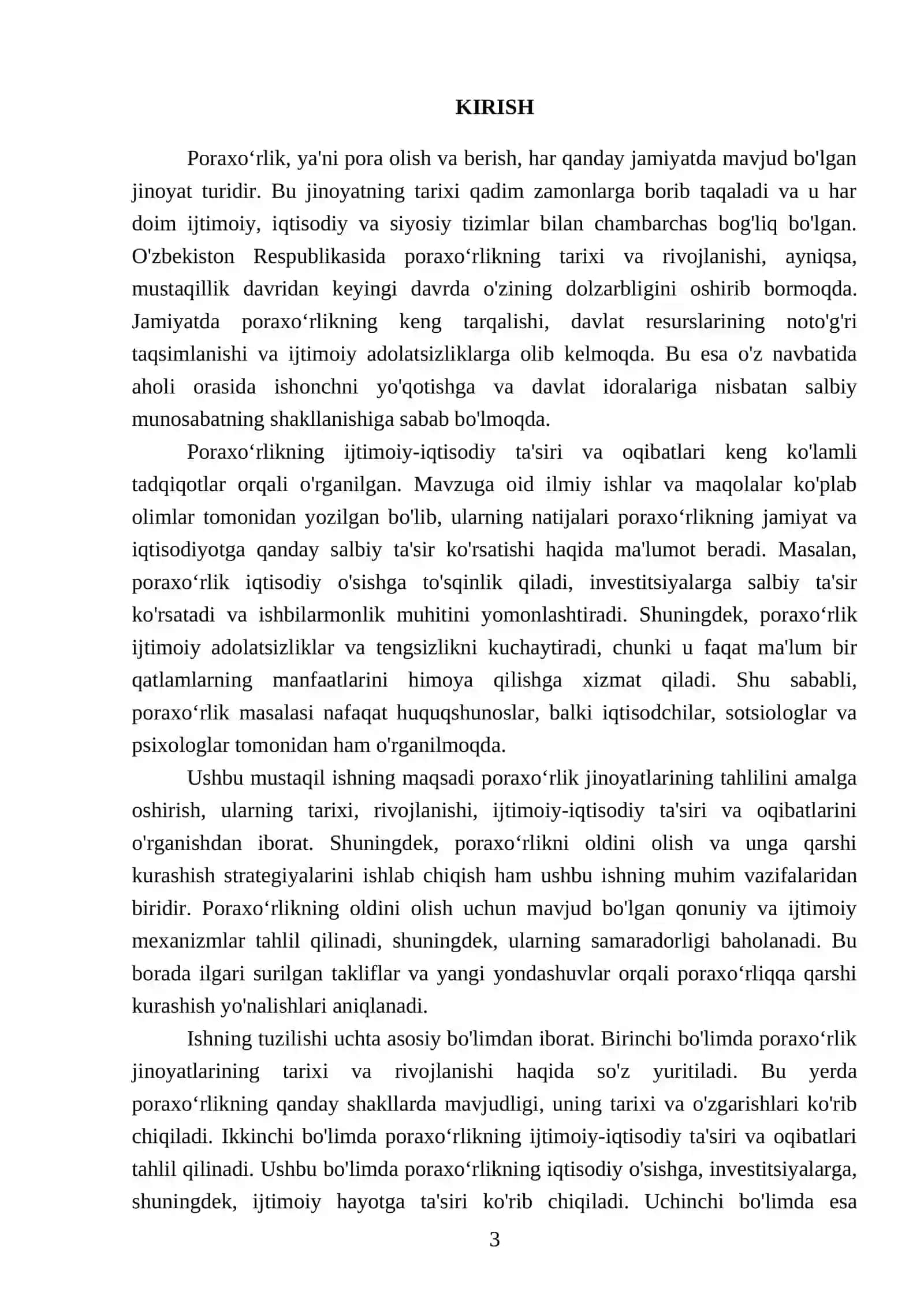 Poraxoʻrlik(pora olish berish vositachilik)jinoyatlarining tahlili 3