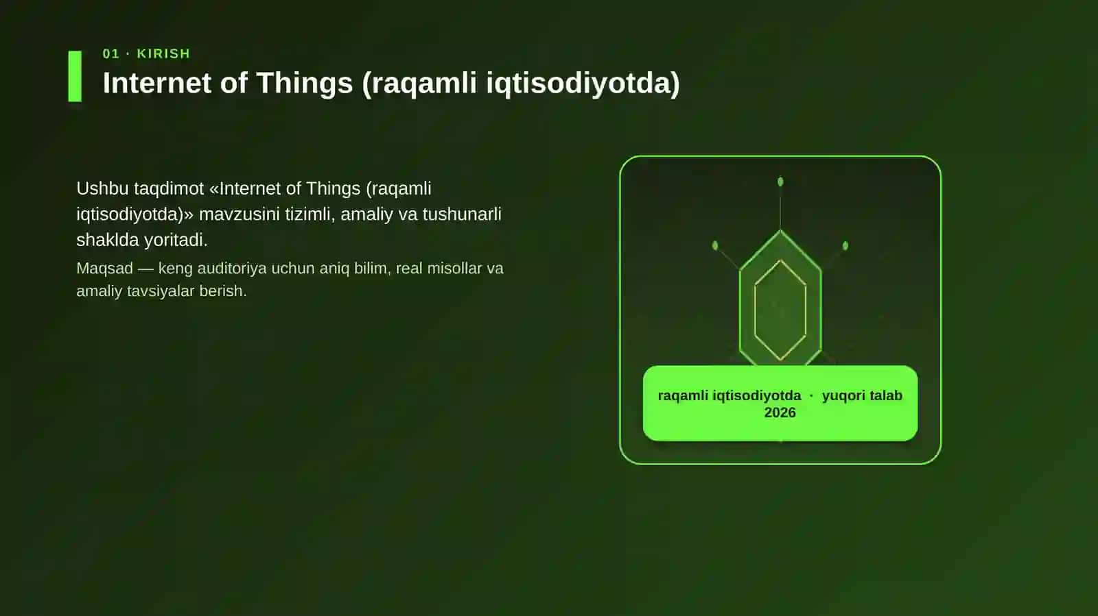 Internet of Things (raqamli iqtisodiyotda) 3