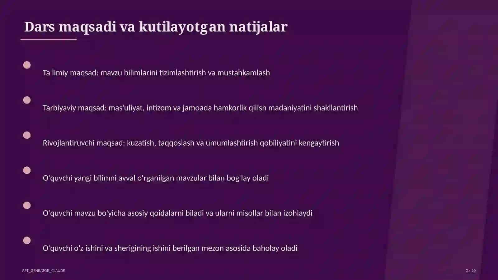 Ko'makchi, bog'lovchi va yuklamalar (7-sinf) 3