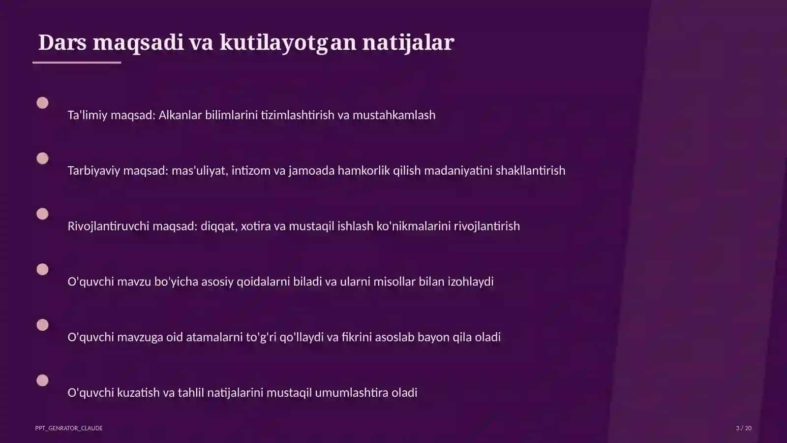 Alkanlar (10-sinf) 3
