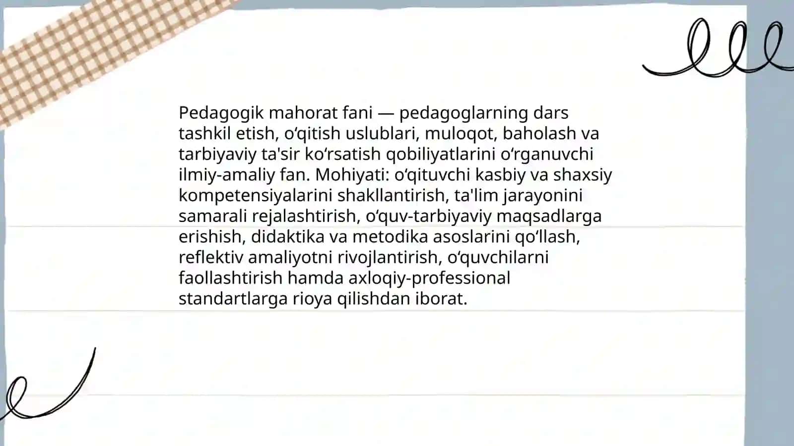 Pedagogik mahorat fani haqida tushuncha 3