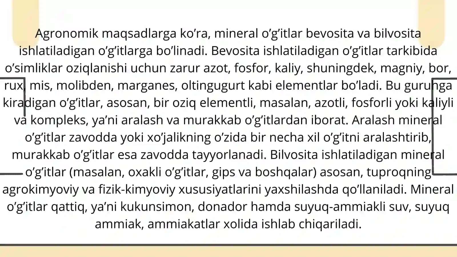 Mineral o’g’itlar hayotidagi ahamiyati 3
