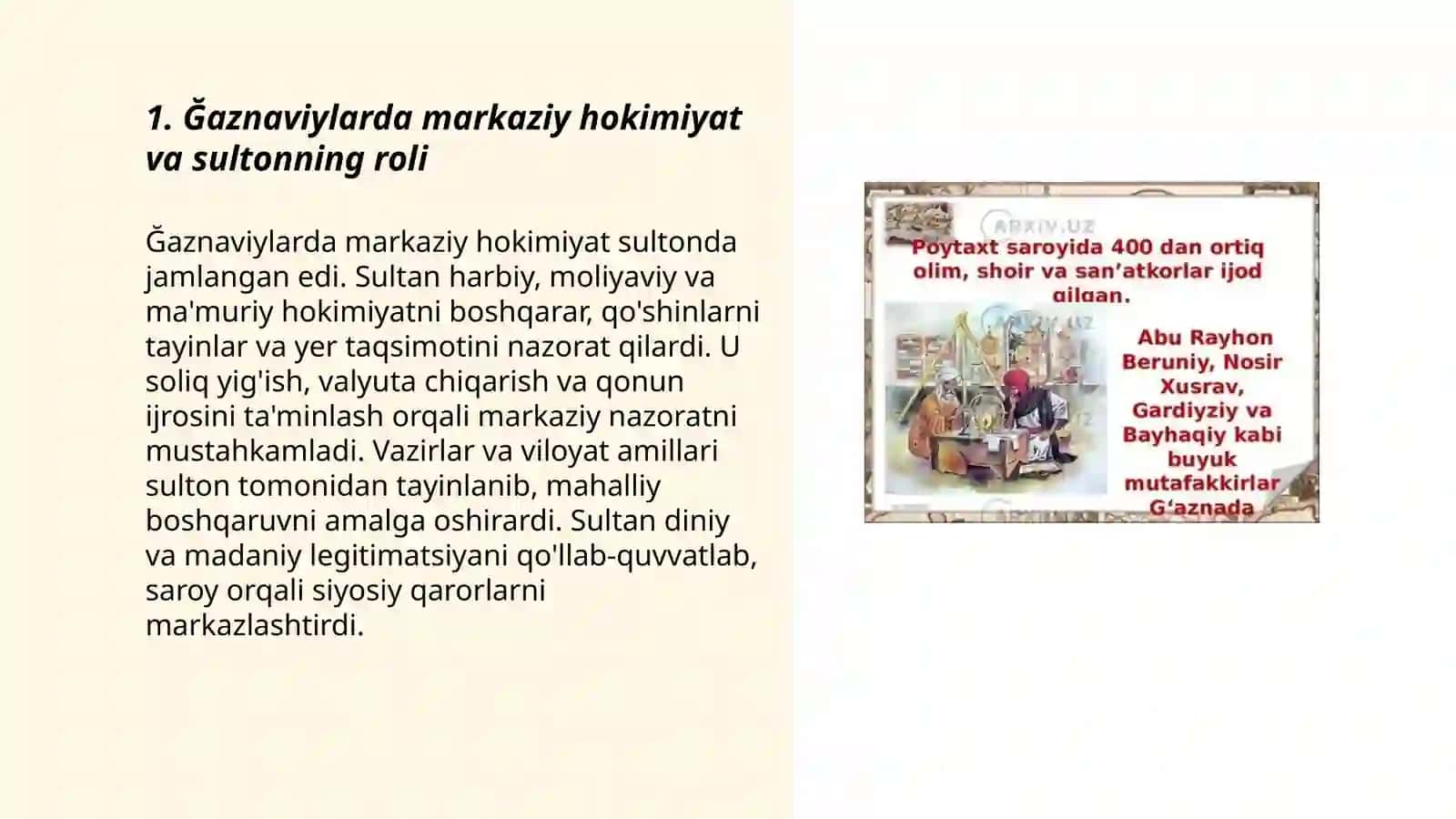 Ğaznaviylarda davlat boshqaruvi 3