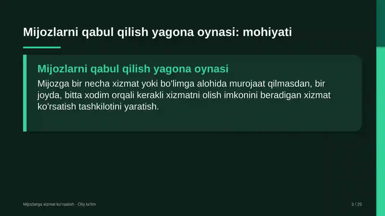 Ko'mir sanoatida mijozlarni qabul qilish yagona oynasini tashkil etish 3