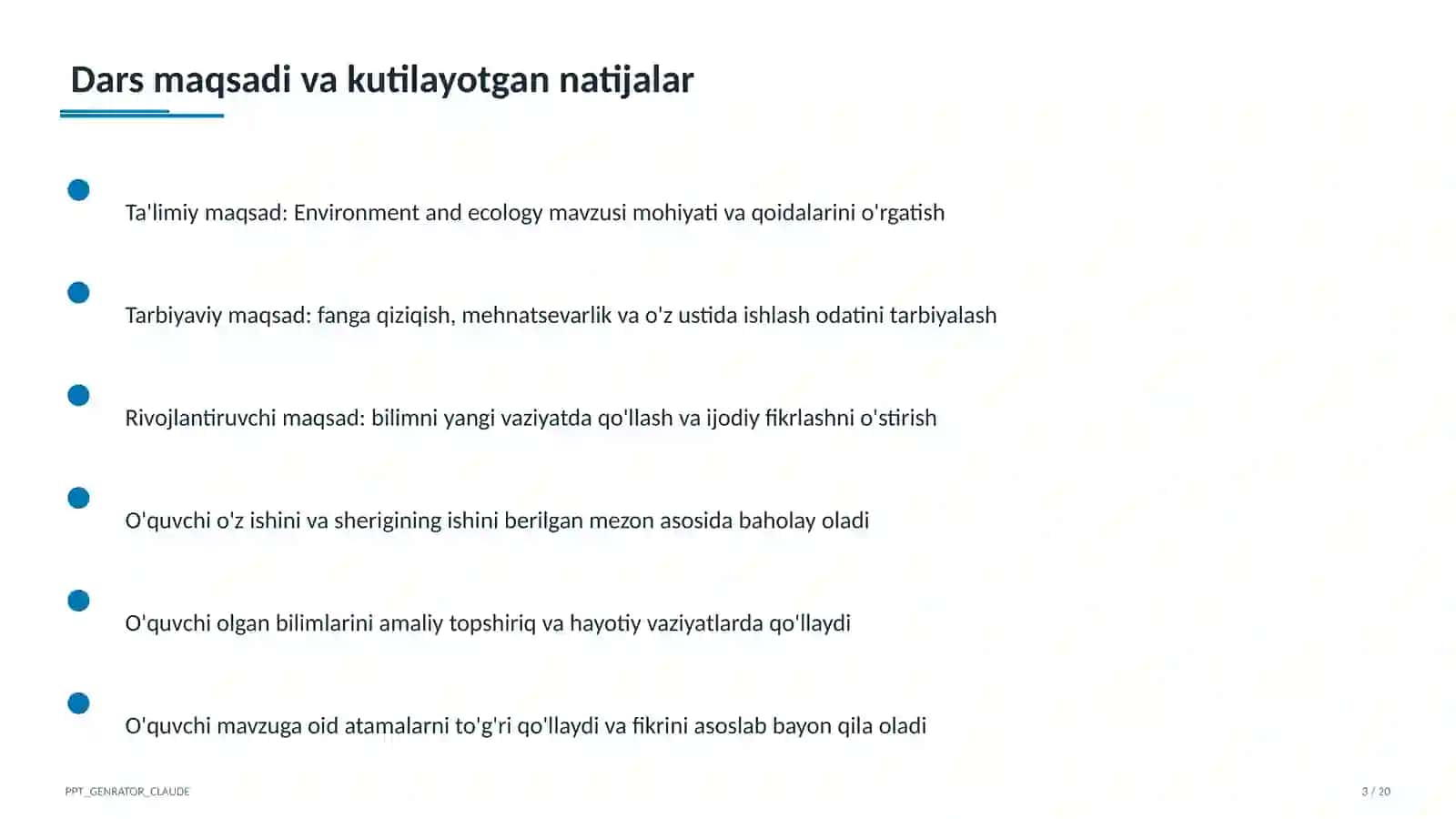 Environment and ecology (9-sinf) 3