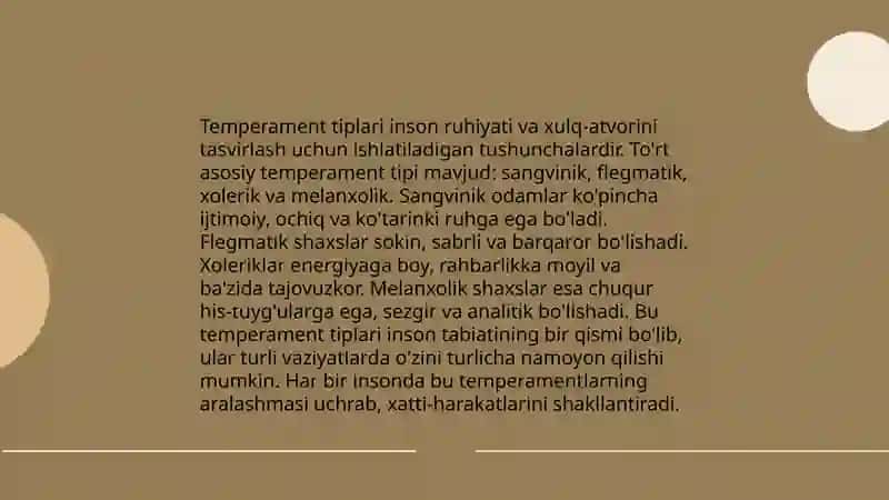 Temperament 3
