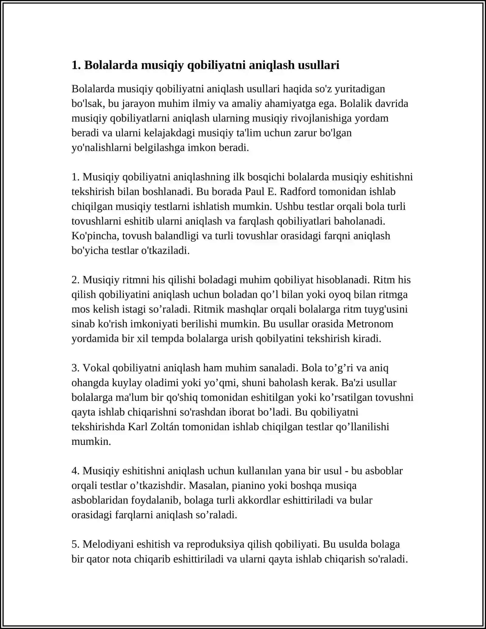 MTTDA BOLALARGA MUSIQIY TAʼLIM BERISHDA TARBIYACHINING FAOLIYATI 3
