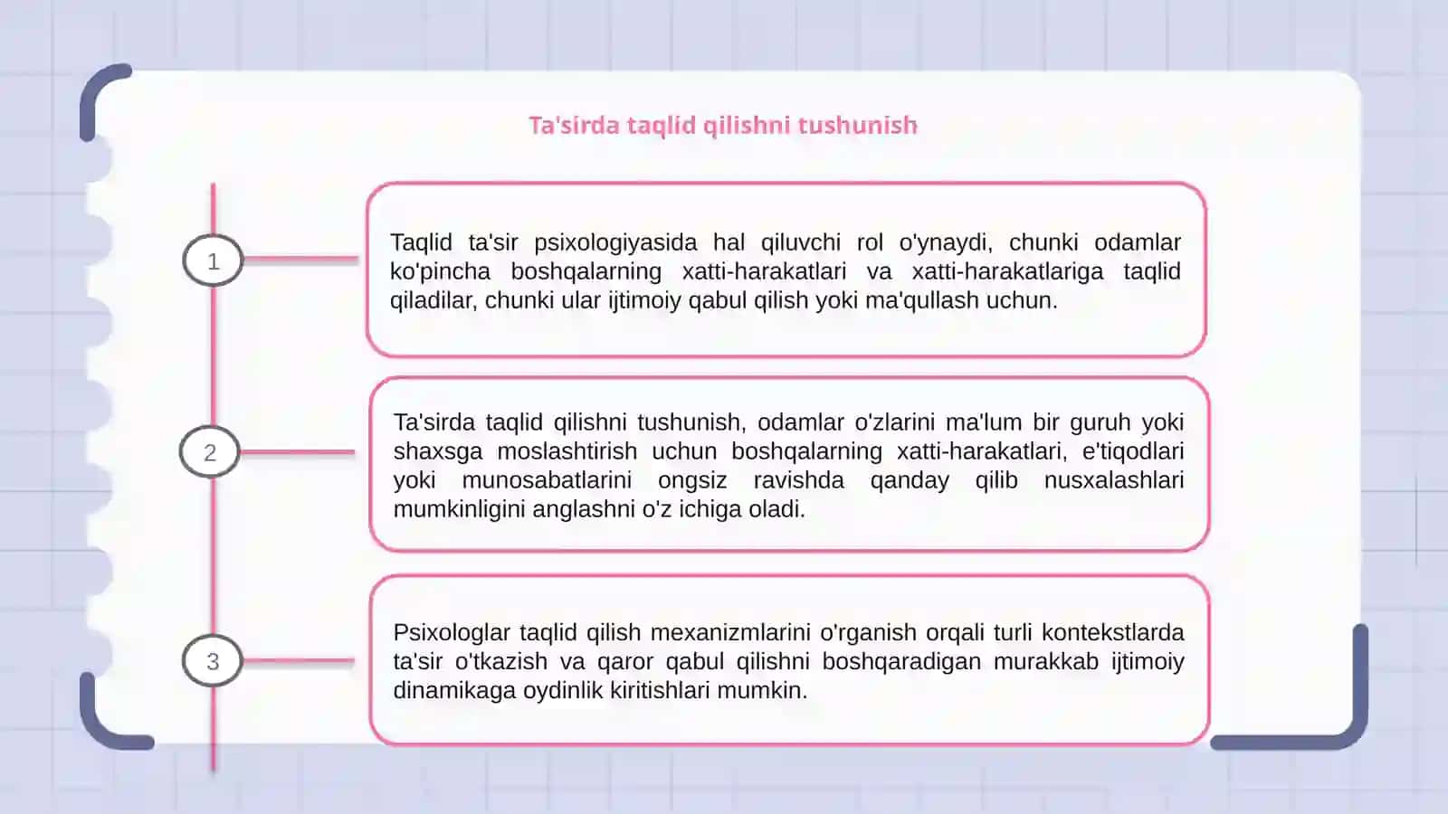 Taʼsir psixologiyasi fanidan MUSTAQIL TAʼLIM 3