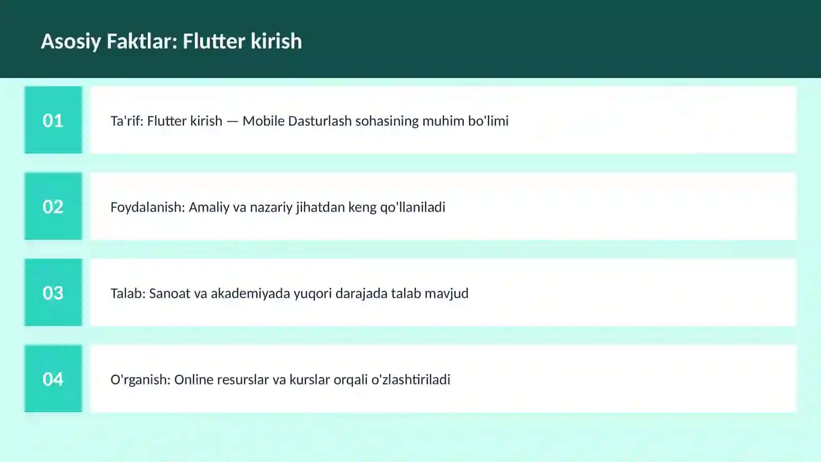 Flutter kirish 3
