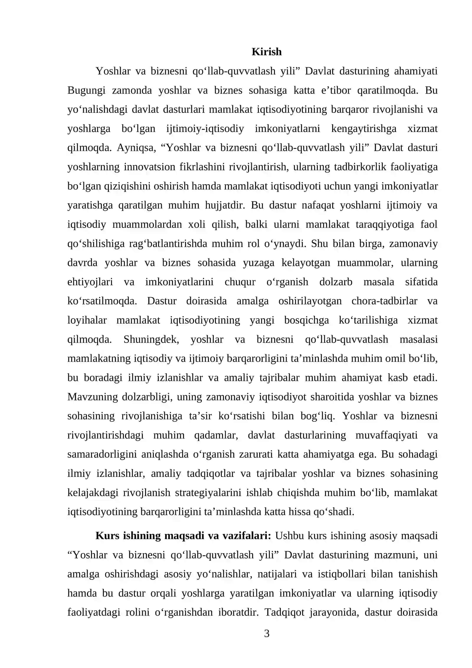 Yoshlar va biznesni qo‘llab-quvvatlash yili” Davlat dasturining ahamiyati 3