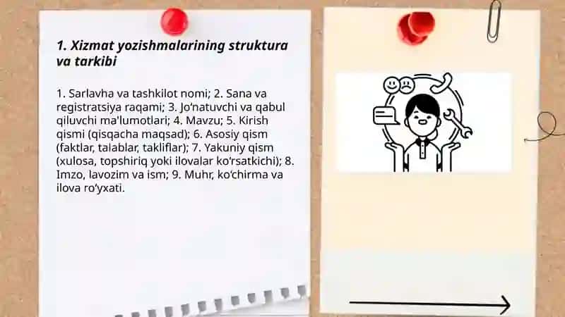 Xizmat yozishmalari 3