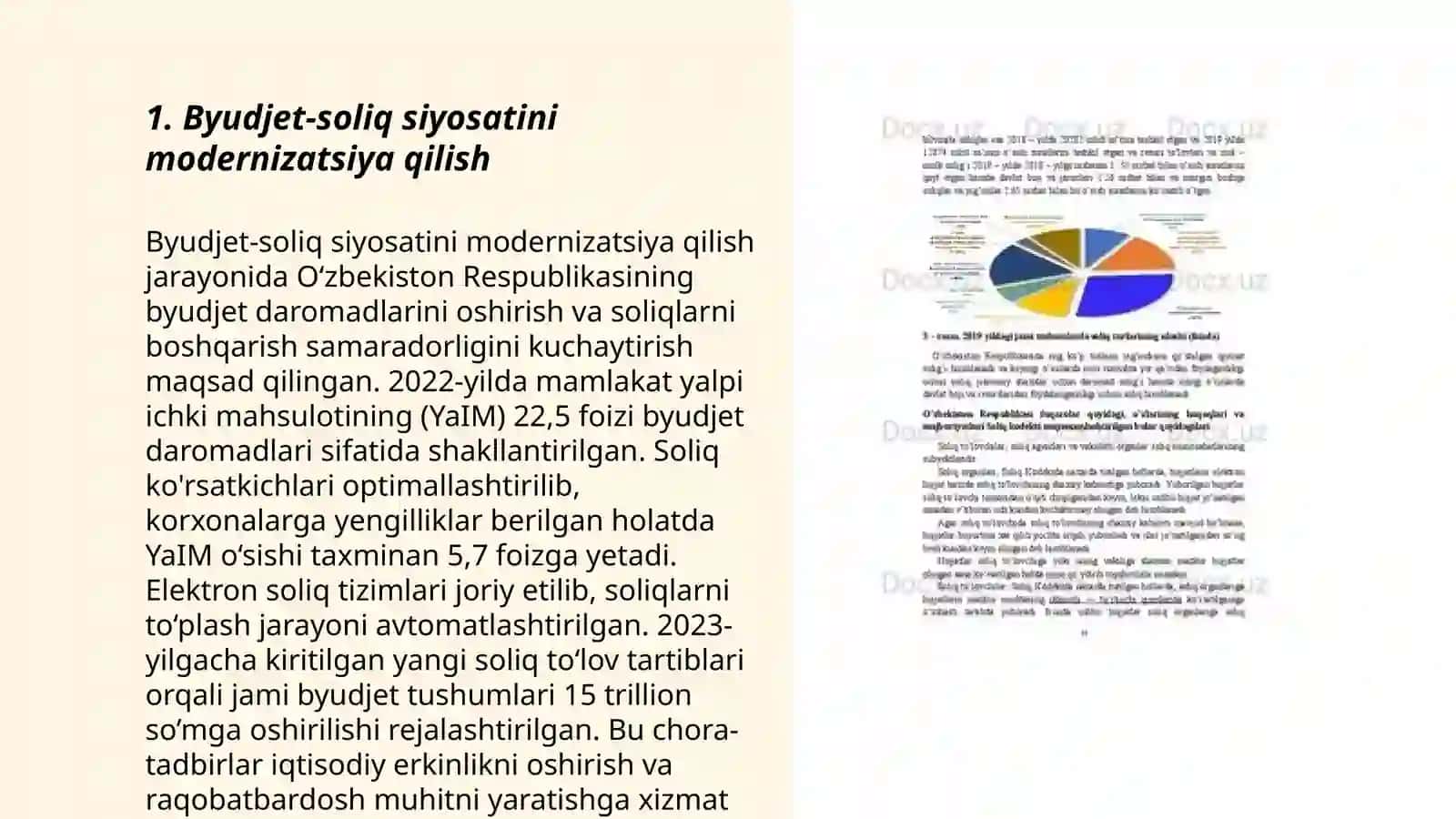 Byudjet-soliq siyosatini modernizatsiya qilish 3