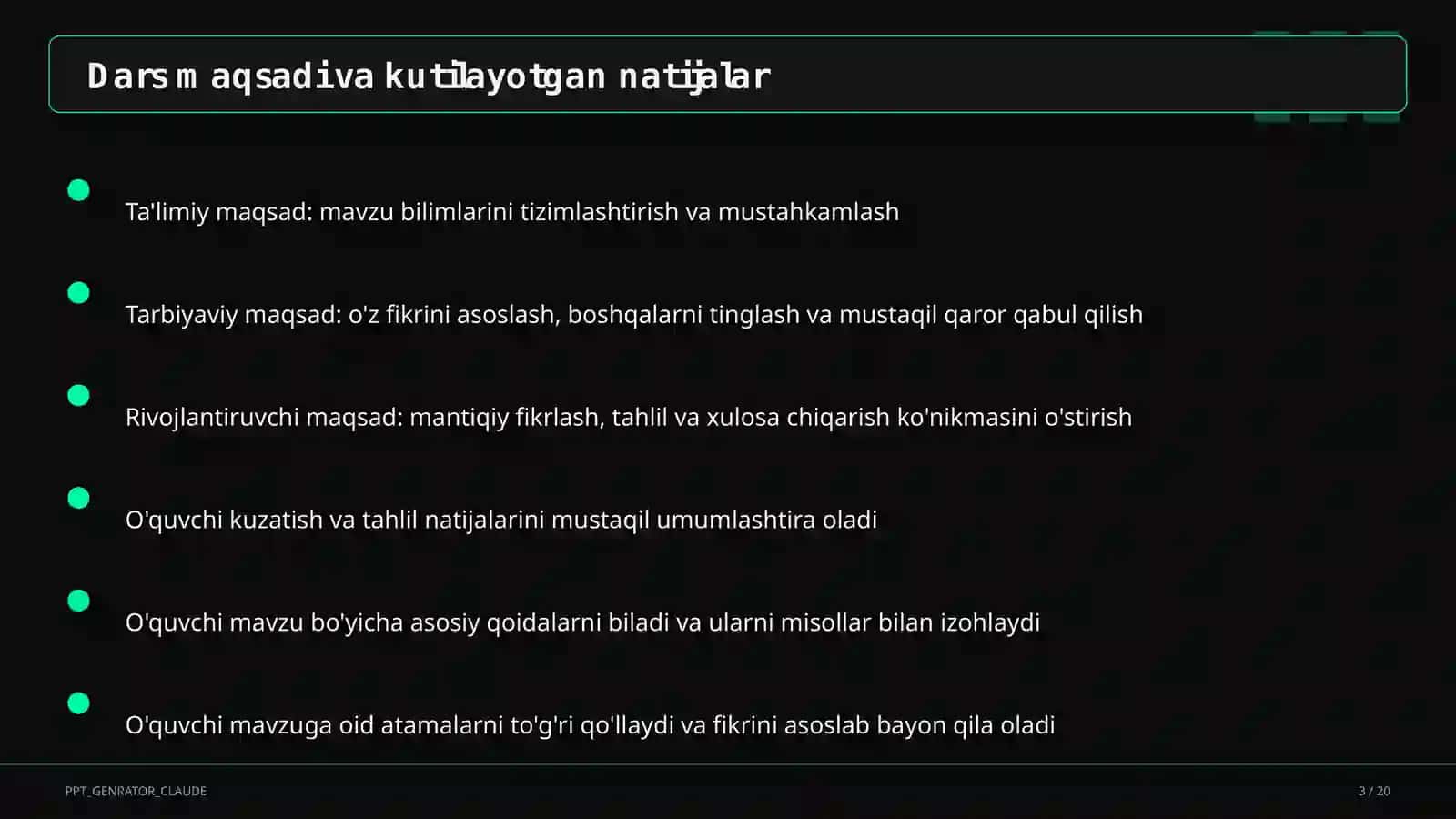 Ekologik tarbiya: tabiatni asraylik 3