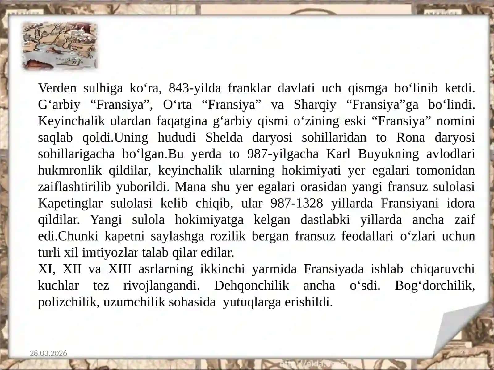 XI-XV asrlarda Fransiya 3