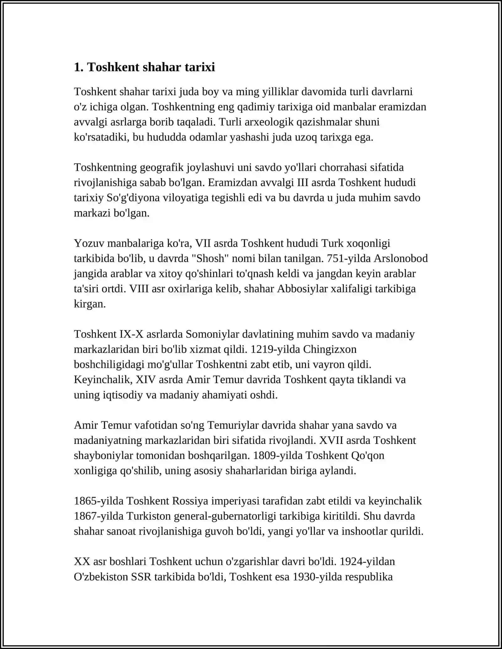 Toshkent shahar tarixi 3