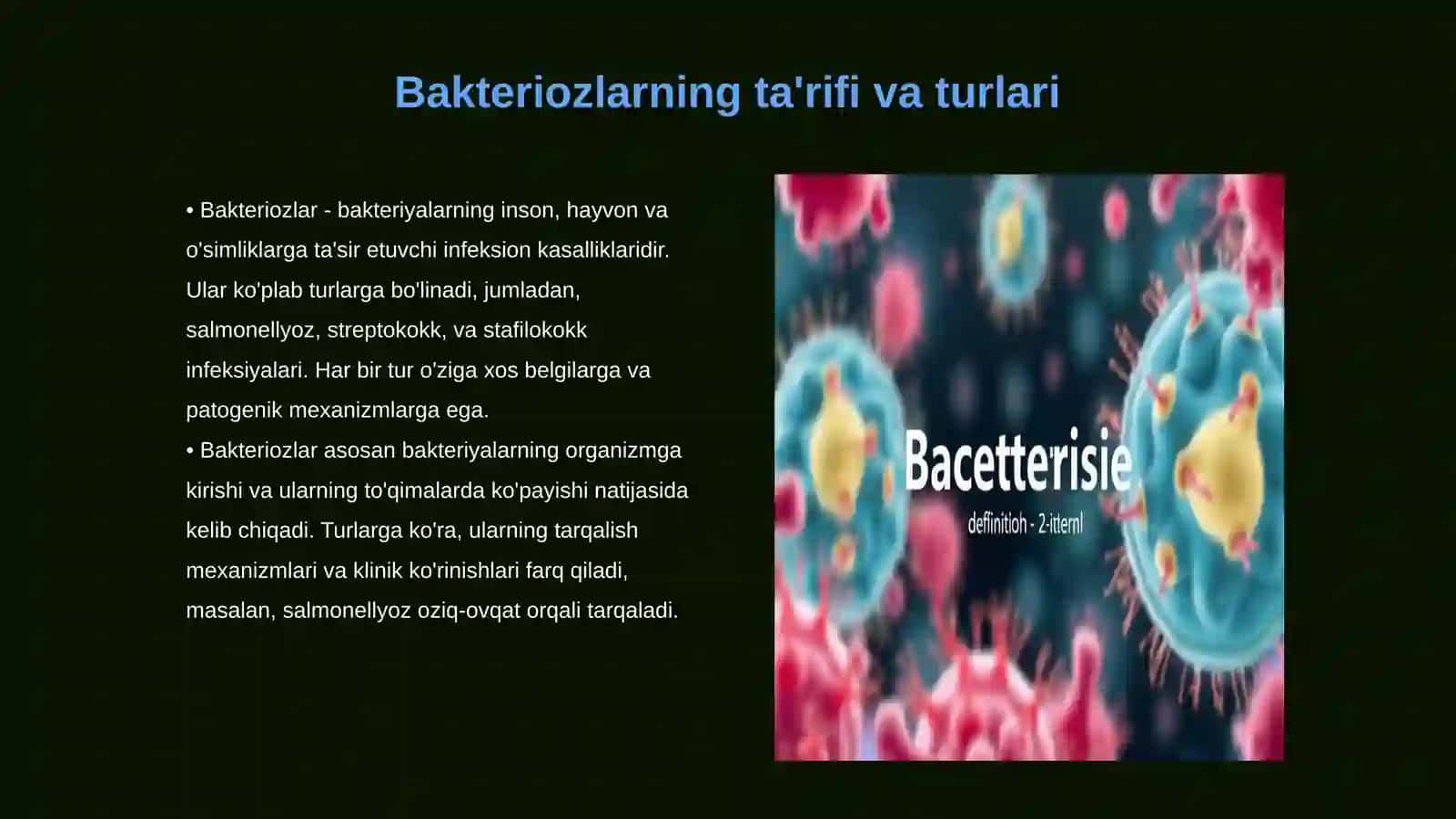 Bakteriozlarda patologik jarayonning o‘ziga xos xususiyatlari 3