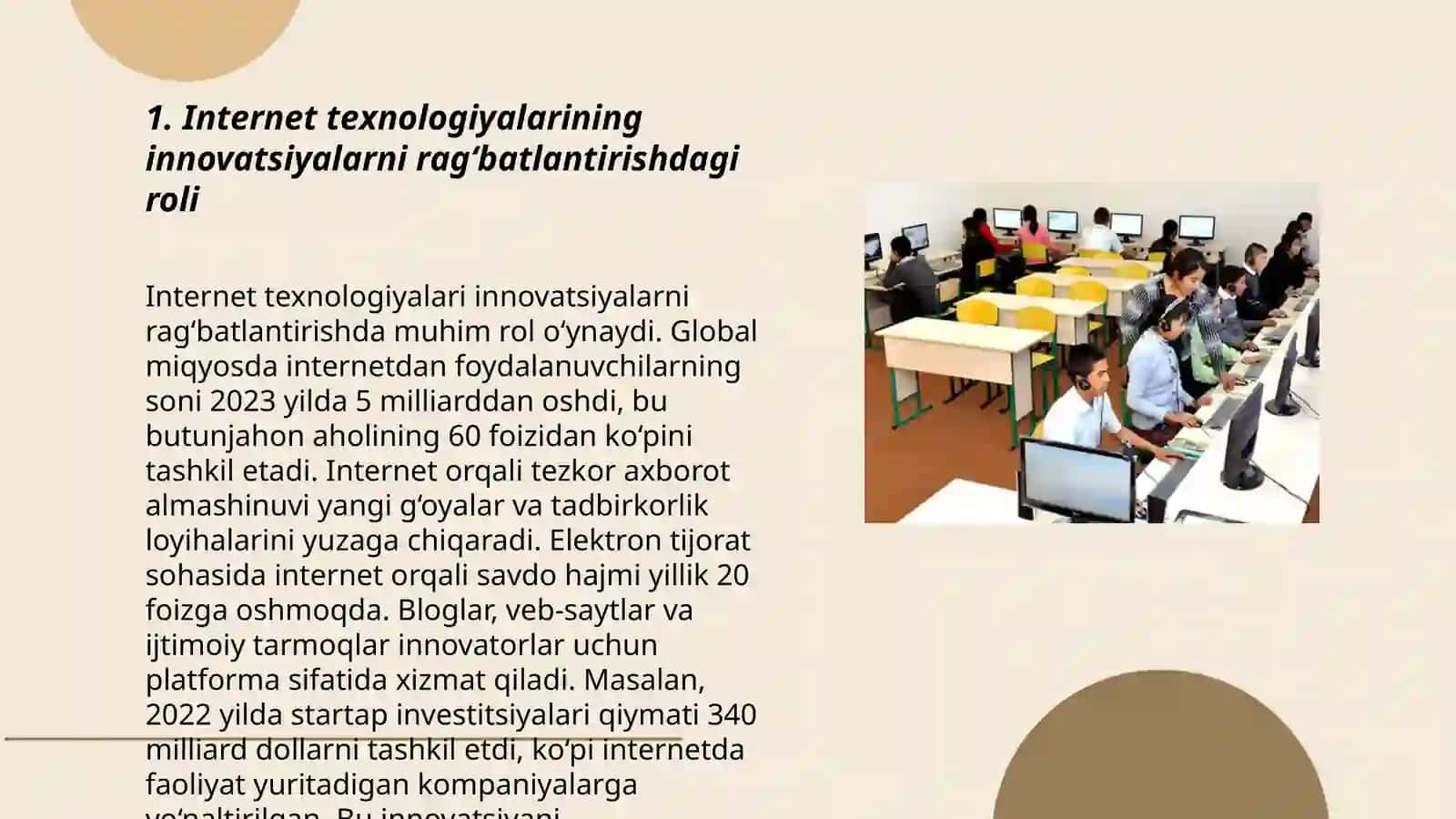 Innovatsiyalarni boshqarishda intrnet texnalogiyalarning o’rni 3