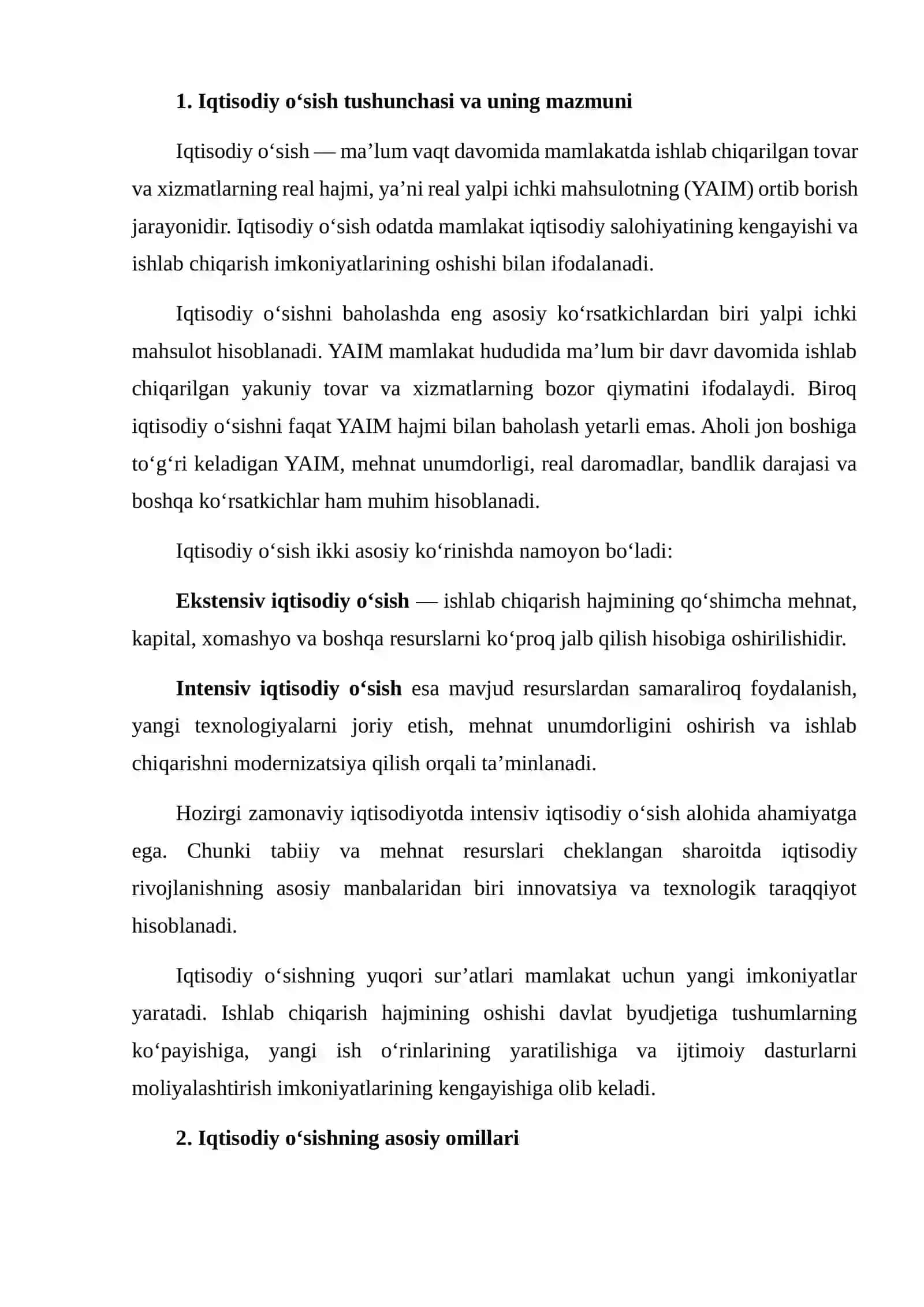 IQTISODIY O‘SISH SIYOSATI 3