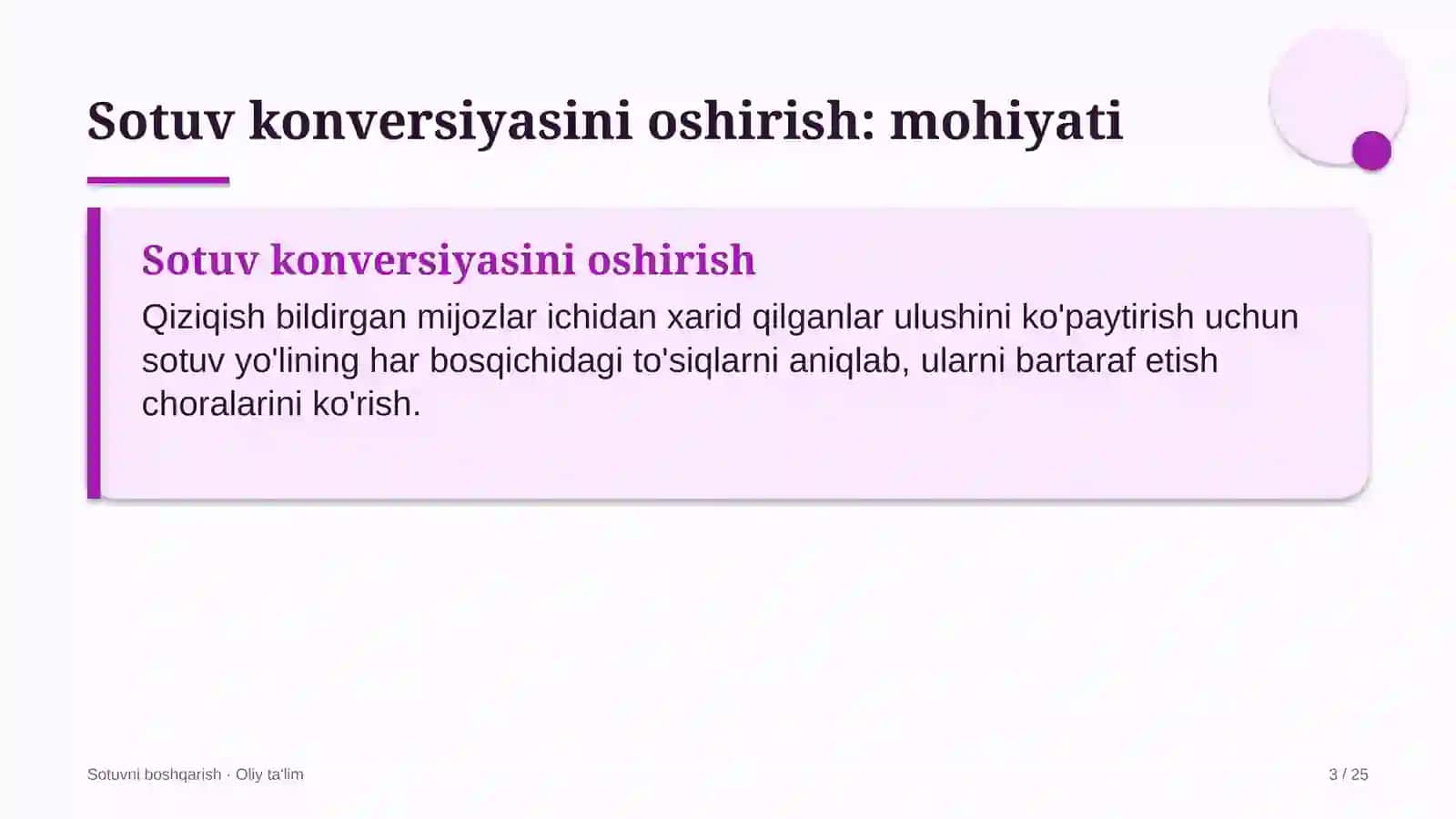 supermarketlar tarmog'ida sotuv konversiyasini oshirish 3131 3