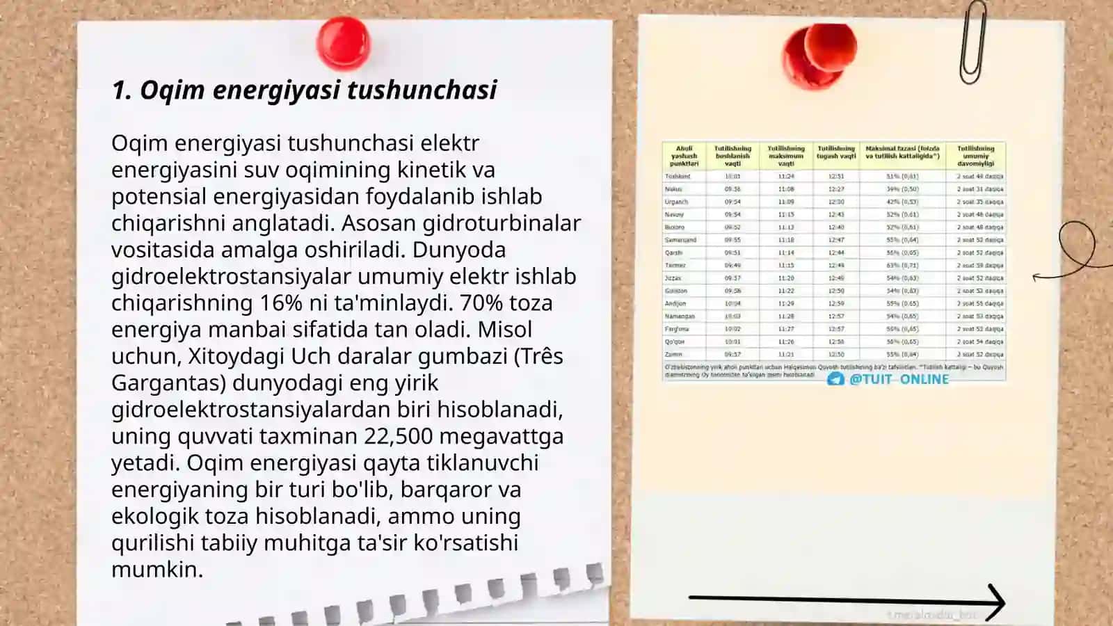 Oqim energiyasini uyirma shaxtali suv tashlagichda sundirish 3