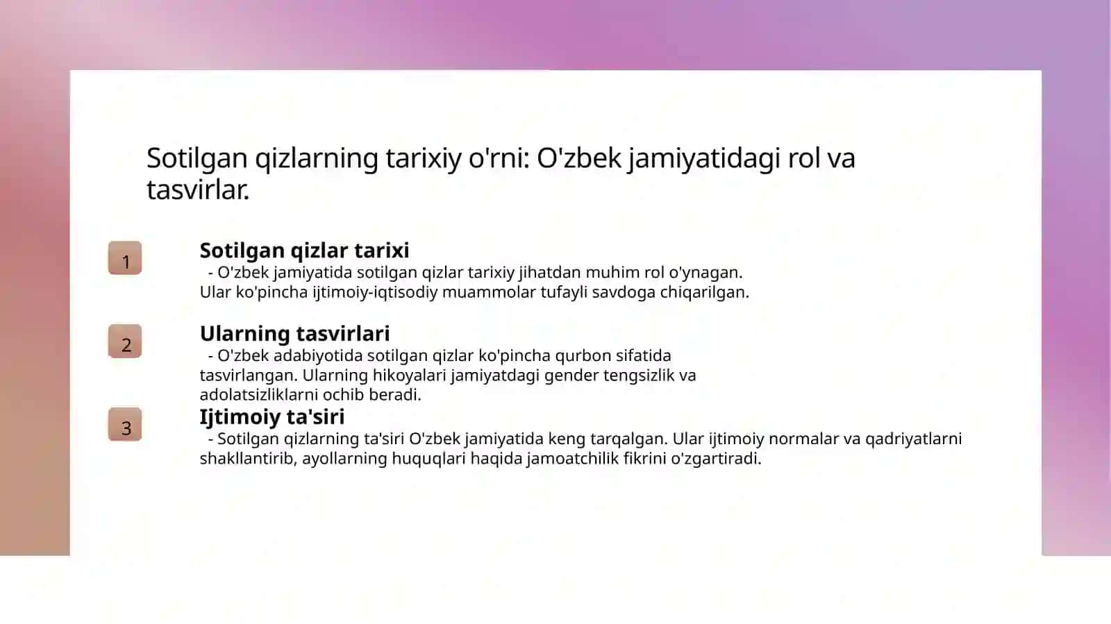 Sotilgan qiz qismati asari 3