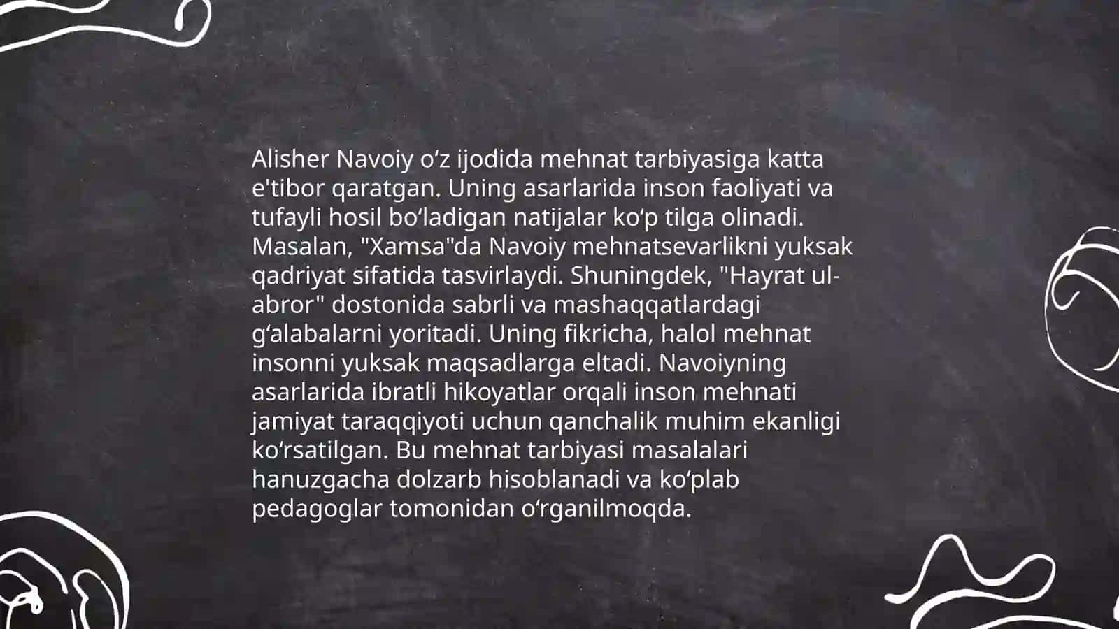 Navoiy asarlarida mehnat tarbiyasini tarĝib etilishi 3