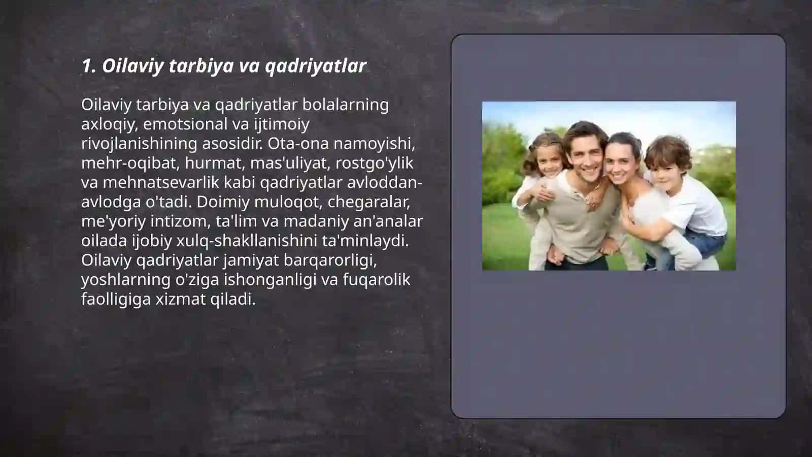 Oilaviy tarbiya va qadriyatlar 3