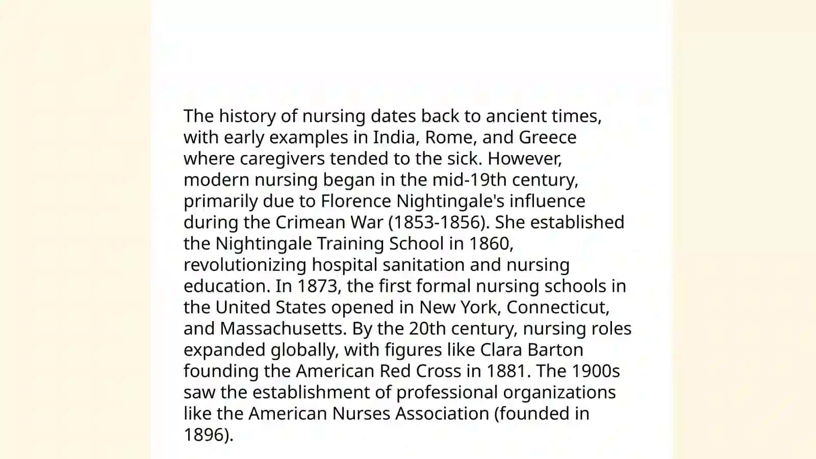 Nursing profession history 3