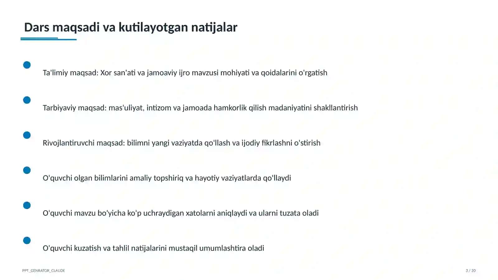 Xor san'ati va jamoaviy ijro (7-sinf) 3