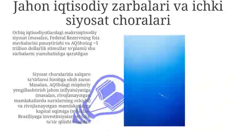 Ochiq iqtisodiyotda makroiqtisodiy siyosat 3