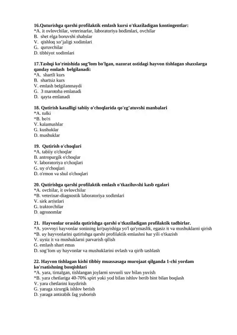№6 Quturishning infeksiyalarning umumiy tavsifi, etiologiyasi, epidemiologiyasi, profilaktikasi va epidemiyaga qarshi chora-tadbirlarni olib borish 3