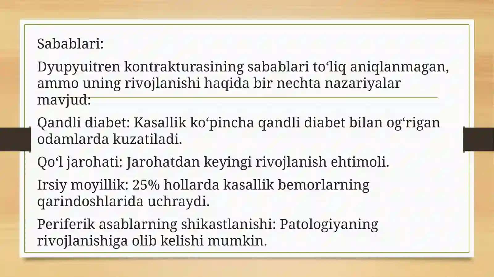 Dyupyuitren kontrakturasi 3